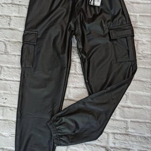 Штаны SvedaJin (M-4XL) PU443 black (зима) SvedaJin PU443 black