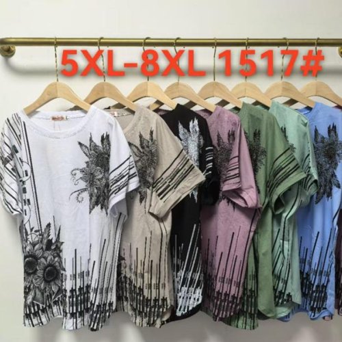 Футболка Monarlir (5XL-8XL) 1517 l.blue (лето) Monarlir 1517 l.blue
