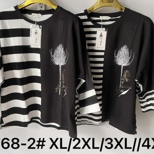Блузка Vanda (XL-4XL) 768-2 black-white (деми) Vanda 768-2 black-white
