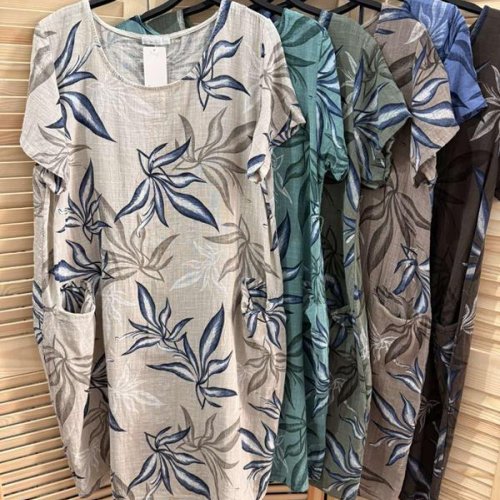 Платье Emsweekis (50-54) E530 khaki (лето) Emsweekis E530 khaki