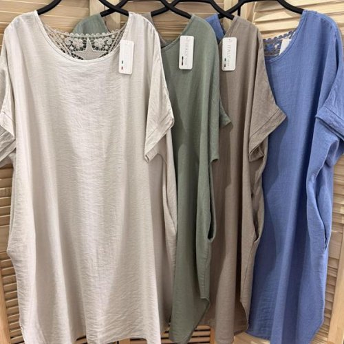 Платье Emsweekis (50-58) E540 khaki (лето) Emsweekis E540 khaki