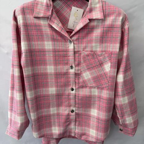 Рубашка Namik (42-48) NM154 pink (деми) Namik NM154 pink