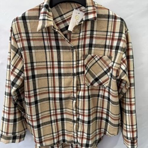 Рубашка Namik (42-48) NM159 beige (деми) Namik NM159 beige