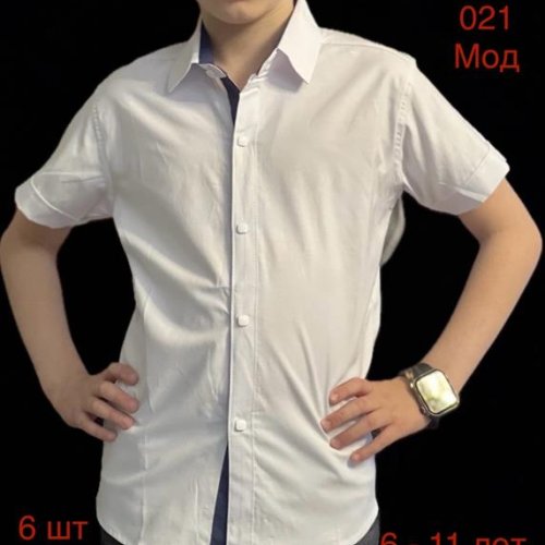 Рубашка Надийка (6-11) N021 white (лето) Надийка N021 white