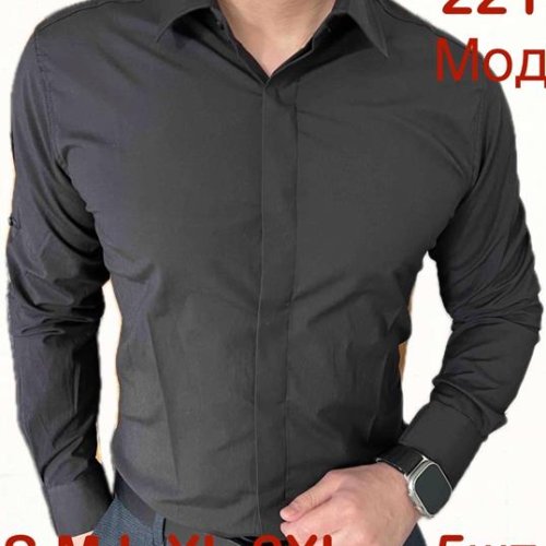 Рубашка Надийка (46-54) N221 black (деми) Надийка N221 black