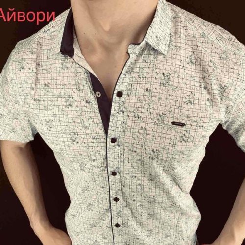Рубашка Надийка (46-54) ND294 l.beige (лето) Надийка ND294 l.beige