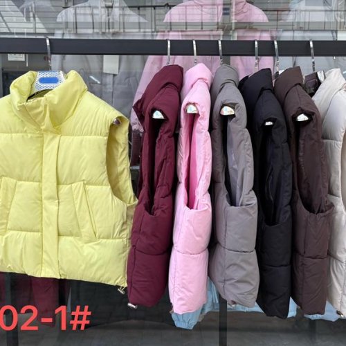 Жилетка Oukali (M-2XL) 102-1 brown (деми) Oukali 102-1 brown