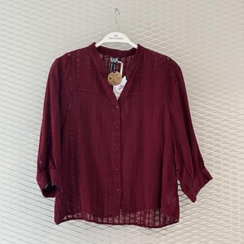 Рубашка New Season (S-L) 8543 wine (лето) New Season 8543 wine