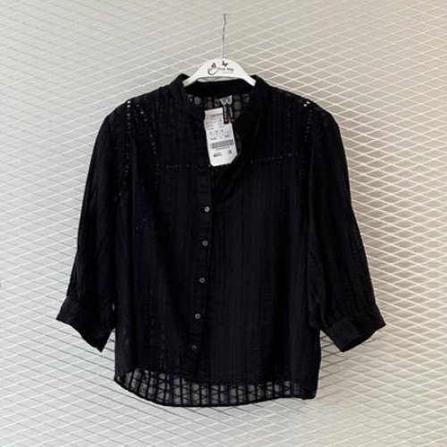 Рубашка New Season (S-L) 8544 black (лето) New Season 8544 black