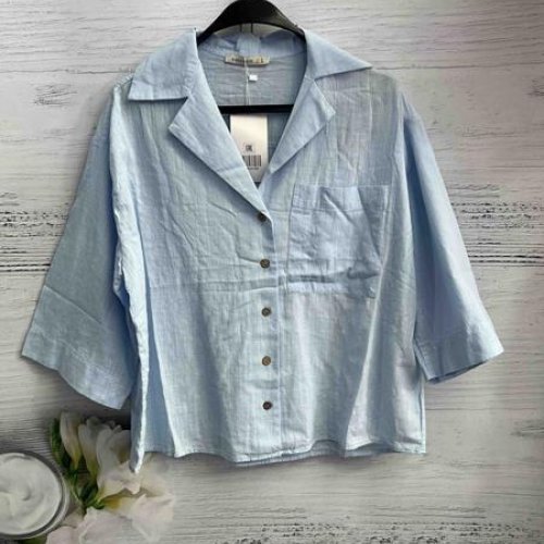 Рубашка New Season (S-L) 8559 l.blue (лето) New Season 8559 l.blue