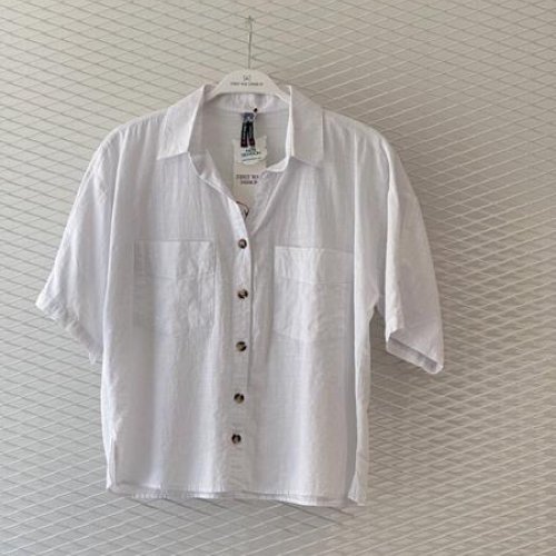 Рубашка New Season (S-XL) 8561 white (лето) New Season 8561 white