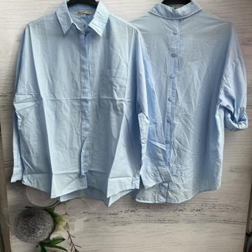 Рубашка New Season (S-L) 8567 l.blue (лето) New Season 8567 l.blue