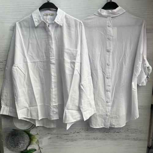 Рубашка New Season (S-L) 8568 white (лето) New Season 8568 white