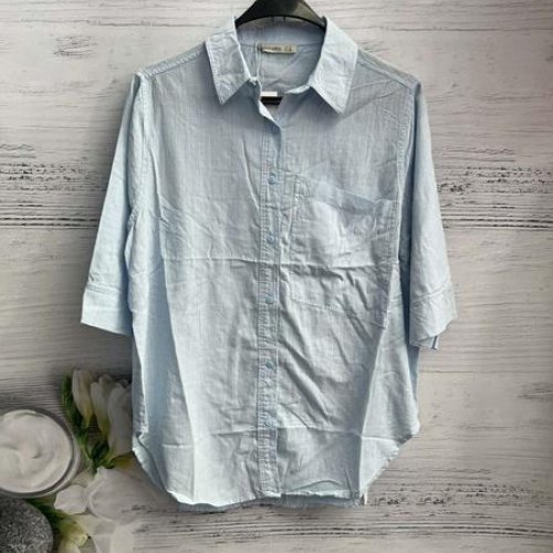 Рубашка New Season (S-L) 8576 l.blue (лето) New Season 8576 l.blue