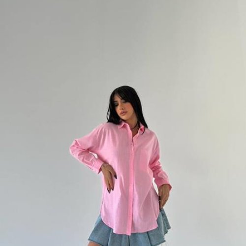 Рубашка New Season (S-L) 8582 pink (деми) New Season 8582 pink