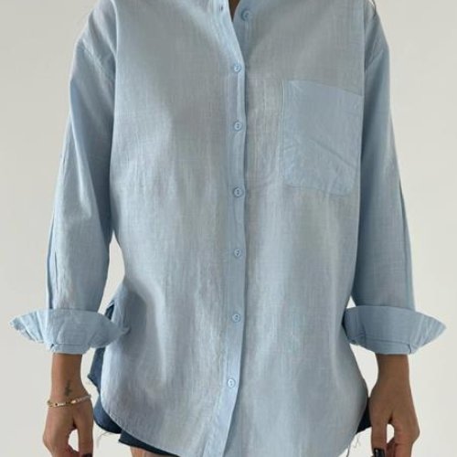 Рубашка New Season (S-L) 8584 l.blue (деми) New Season 8584 l.blue