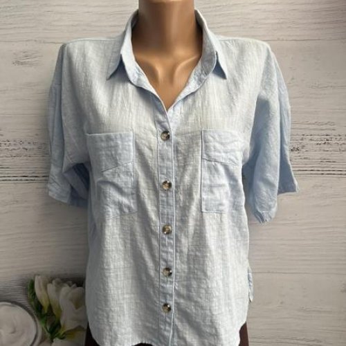 Рубашка New Season (S-XL) 8591 l.blue (лето) New Season 8591 l.blue