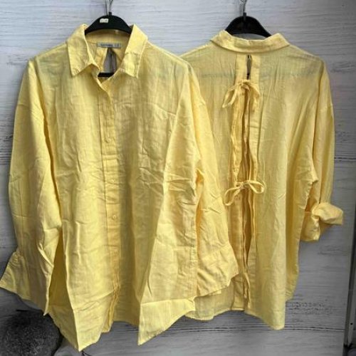 Рубашка New Season (S-L) 8597 yellow (деми) New Season 8597 yellow