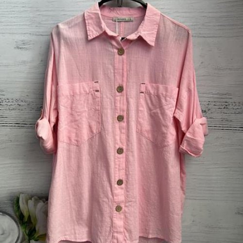 Рубашка New Season (S-L) 8598 pink (деми) New Season 8598 pink