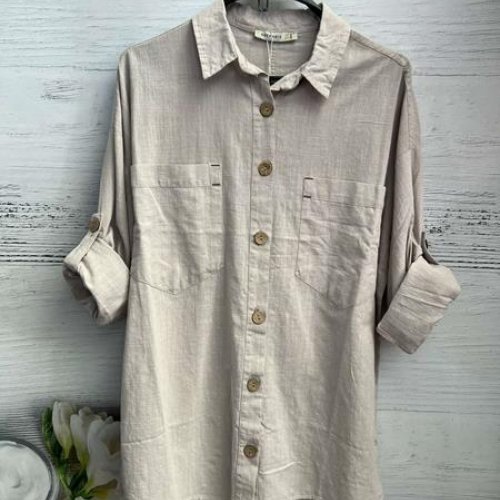 Рубашка New Season (S-L) 8600 beige (деми) New Season 8600 beige