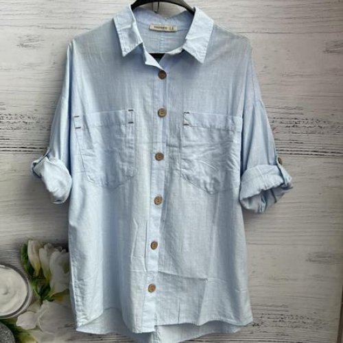 Рубашка New Season (S-L) 8601 l.blue (деми) New Season 8601 l.blue