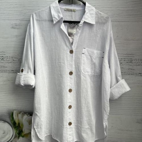 Рубашка New Season (S-L) 8604 white (деми) New Season 8604 white