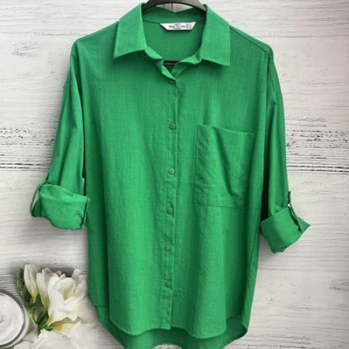 Рубашка New Season (S-XL) 8622 green (деми) New Season 8622 green
