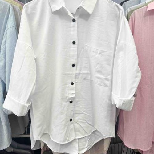 Рубашка New Season (S-L) 8624 white (деми) New Season 8624 white