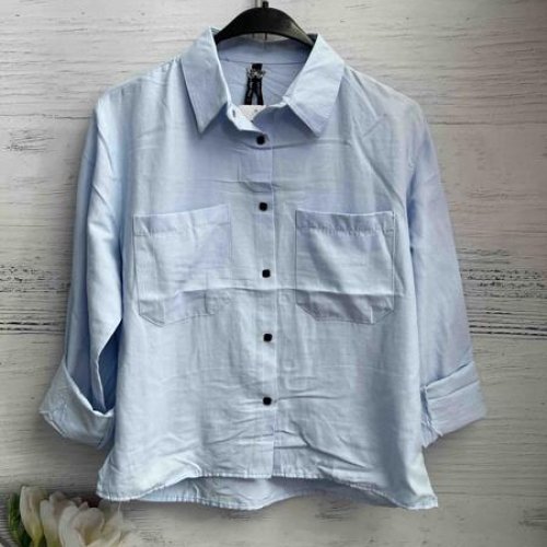 Рубашка New Season (S-L) 8628 l.blue (деми) New Season 8628 l.blue