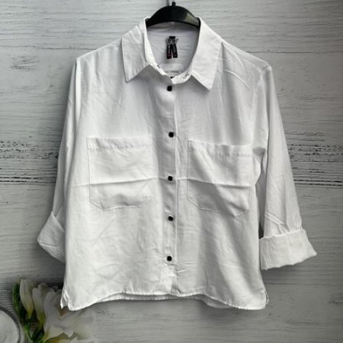 Рубашка New Season (S-L) 8629 white (деми) New Season 8629 white