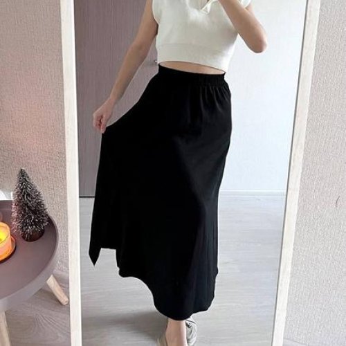 Юбка FSN (S-L) 2586 black (лето) FSN 2586 black