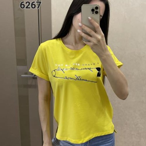 Футболка FSN (44-50) 6267 yellow (лето) FSN 6267 yellow