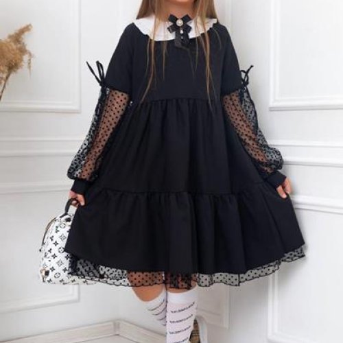 Платье Seven Zikina (128-152) 710 black (деми) Seven Zikina 710 black