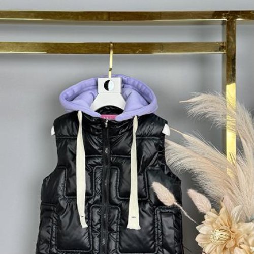 Жилетка Delfinka (92-116) W01 black (деми) Delfinka W01 black