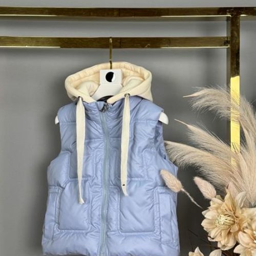 Жилетка Delfinka (92-116) W01 l.blue (деми) Delfinka W01 l.blue