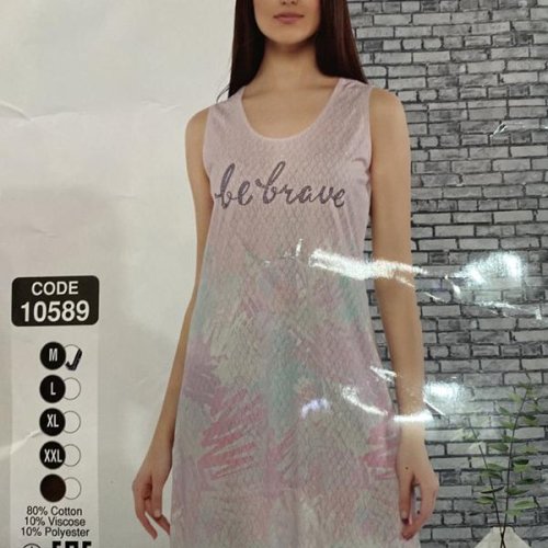Ночнушка Cotpark (M-2XL) 10589 pink (лето) Cotpark 10589 pink