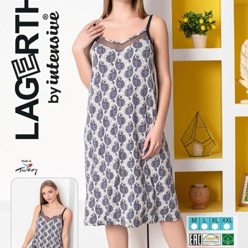 Ночнушка Cotpark (M-2XL) 1052 grey (лето) Cotpark 1052 grey