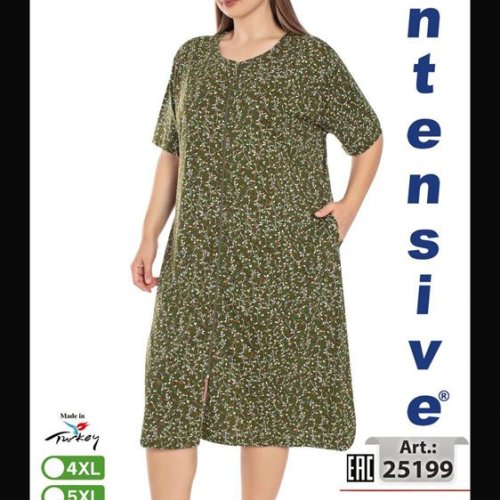 Платье Cotpark (4XL-7XL) 25199 khaki (лето) Cotpark 25199 khaki
