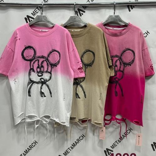 Футболка Met&March (one size) 4393 pink-white (лето) Met&March 4393 pink-white