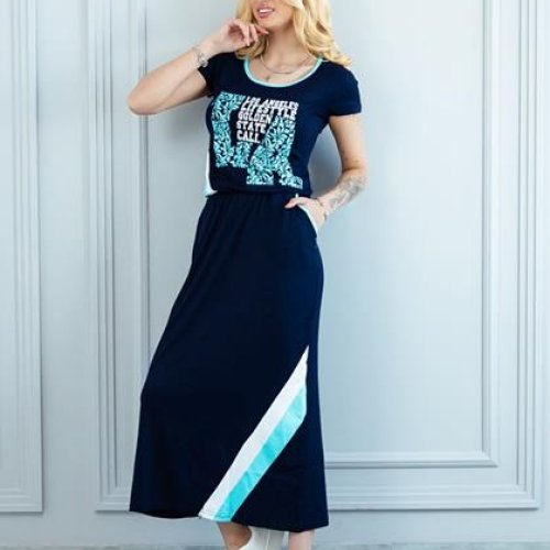 Платье Dra Gon (M-L) 10081 navy (лето) Dra Gon 10081 navy