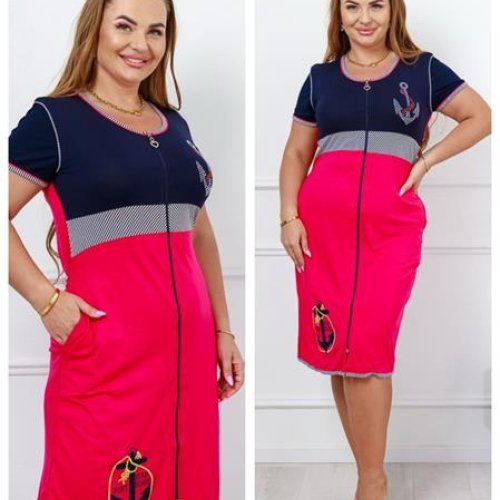 Халат Dra Gon (2XL-4XL) 139161 crimson (лето) Dra Gon 139161 crimson