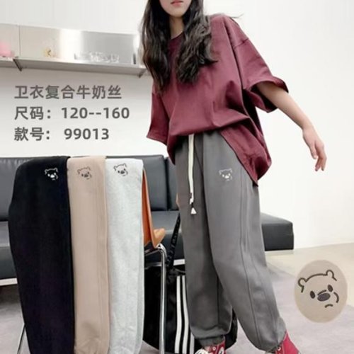 Штаны спорт ChicWear (120-160) 99013 d.grey (деми) ChicWear 99013 d.grey