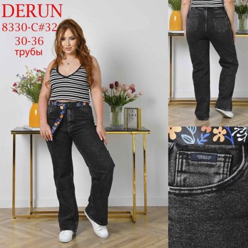 Джинсы Leen (30-36) 8330C black (деми) Leen 8330C black