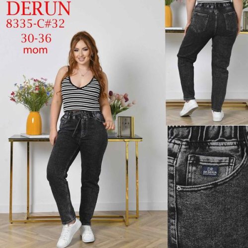 Джинсы Leen (30-36) 8335C black (деми) Leen 8335C black