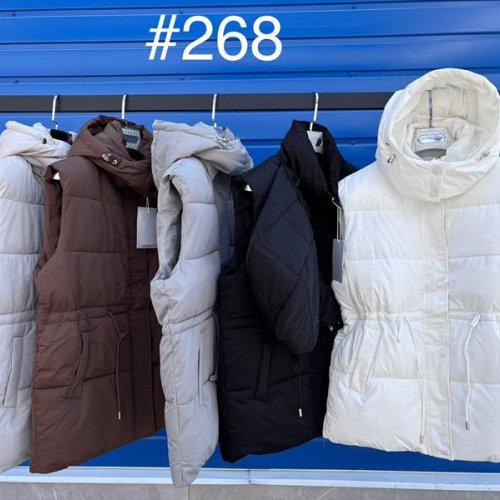 Жилетка Oukali (M-2XL) 268 white (деми) Oukali 268 white