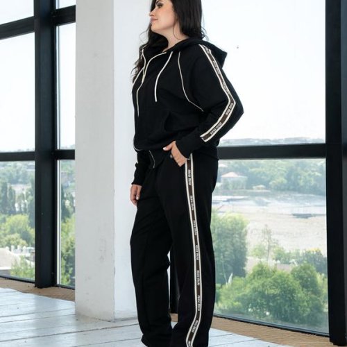 Костюм спорт AZNA (XL-4XL) Д146 black (деми) AZNA Д146 black