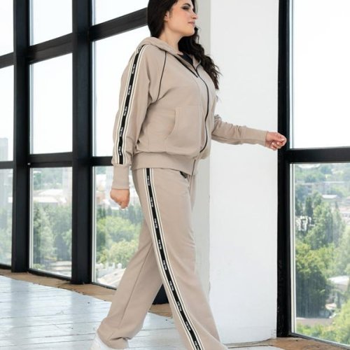 Костюм спорт AZNA (XL-4XL) Д146 beige (деми) AZNA Д146 beige