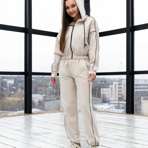 Костюм спорт AZNA (XS-L) Д117 beige (деми) AZNA Д117 beige