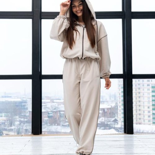 Костюм спорт AZNA (S-XL) Д120 beige (деми) AZNA Д120 beige