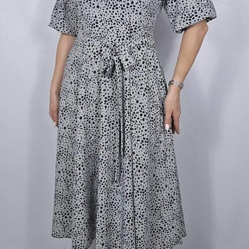 Платье Bugrova (M-2XL) B73 grey (лето) Bugrova B73 grey